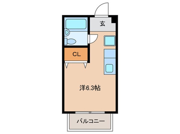 コンフォール野添の物件間取画像